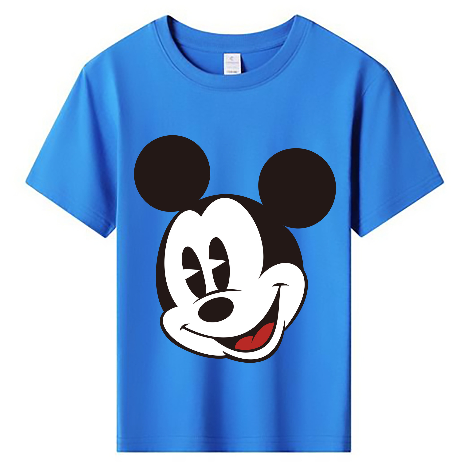 ミッキーマウス Mickey Mouse 綿100％キッズTシャツ（フロントプリント）